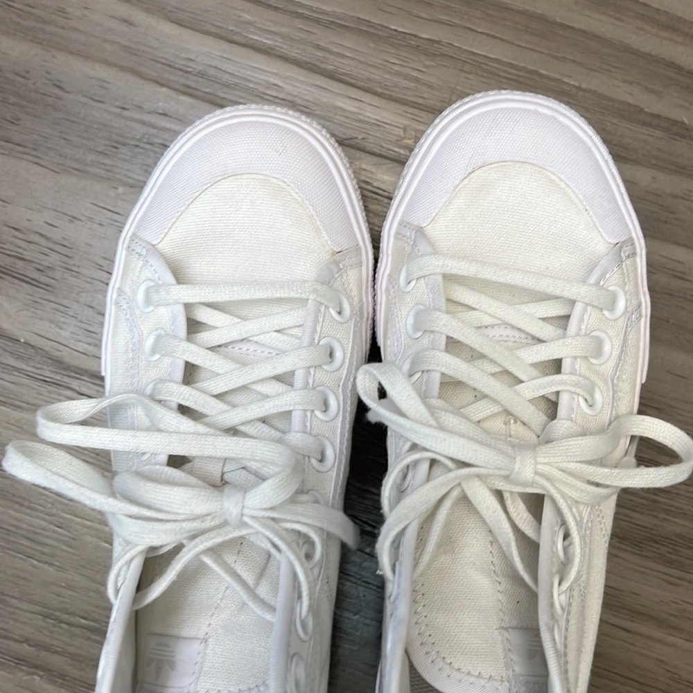 ADIDAS NEZZA TREK PLATFORM SHOES WOMENS WHITE SIZE 6.5 - Picture 13 of 16